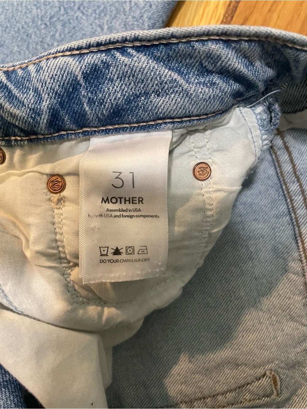 MOTHER SUPERIOR The Half-Pipe Ankle Barrel Jeans This Is How I Roll Size 31 - Picture 10 of 10